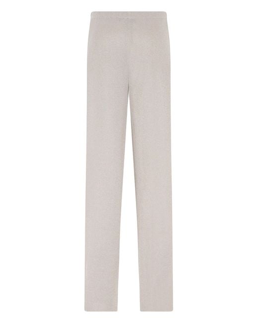 Roberto Collina White High-Waisted Pants