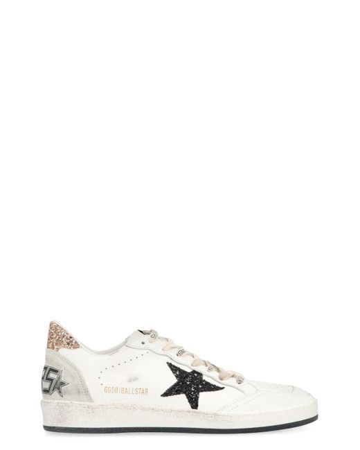 Sneakers low-top Ball Star in pelle di Golden Goose Deluxe Brand in White