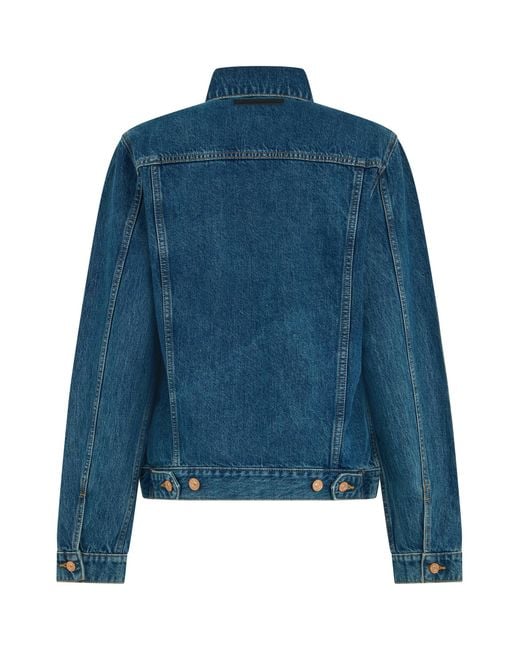 7 For All Mankind Blue Jacket Made Of Cotton for men