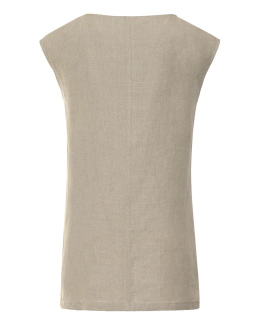 Max Mara Natural Colimbo Linen Blouse