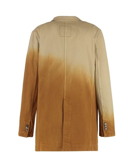 Uma Wang Natural Single-Breasted Blazer Jane