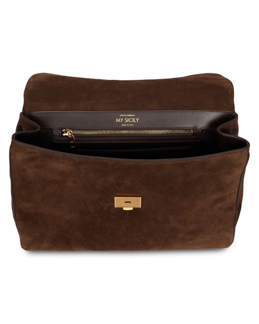 Dolce & Gabbana Brown Bag My Sicily Medium