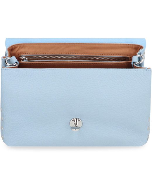 Borsa a mano Postina S in pelle di Zanellato in Blue