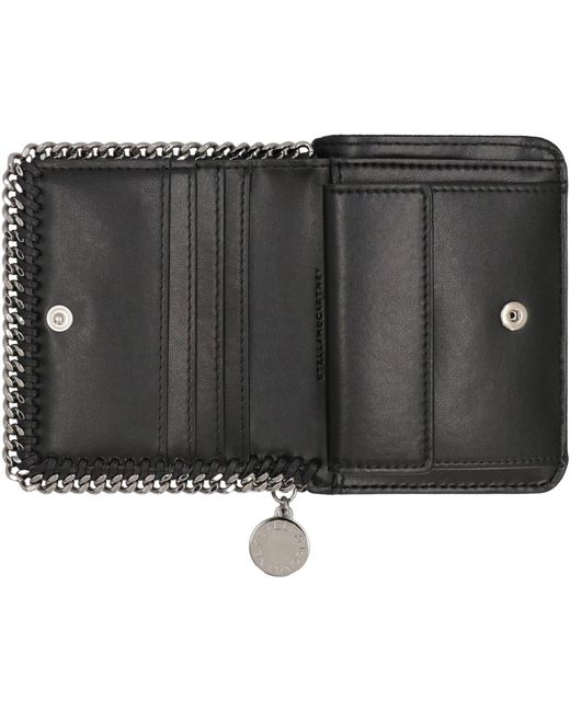 Stella McCartney Black Bi-Fold Wallet Falabella