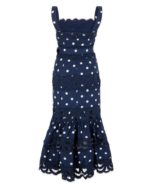 Self-Portrait Blue Midi Dresses