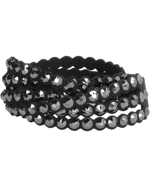 Buy AYESHA Multi Womens Black Metallic Silver Studded Adjustable  Wrap-Around Leather Bracelet | Shoppers Stop
