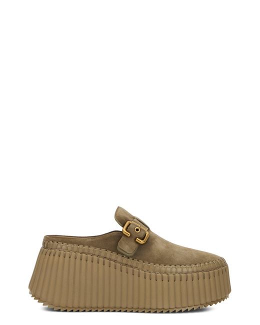 Chloé Brown Loafers With High Sole