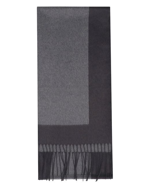Sciarpa jacquard in seta di Saint Laurent in Gray da Uomo