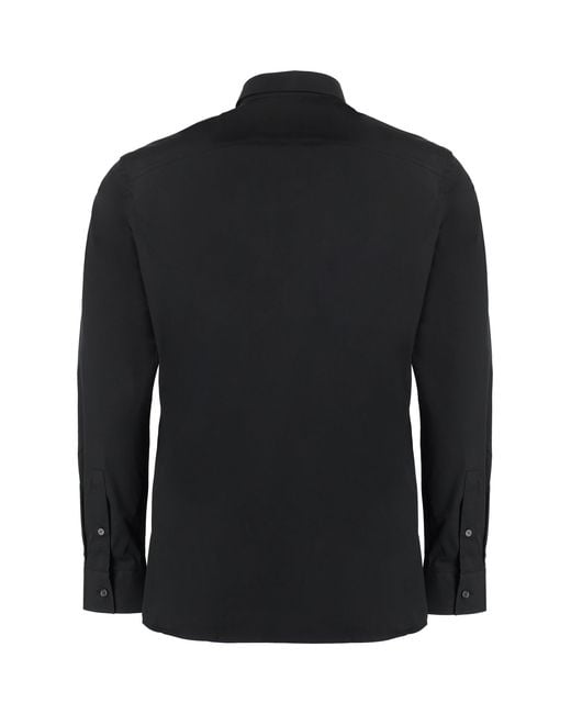 Burberry Black Slim Solid Shirt for men