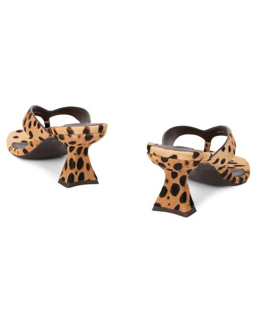 Cult Gaia Multicolor Animal Print Sandals With Heel
