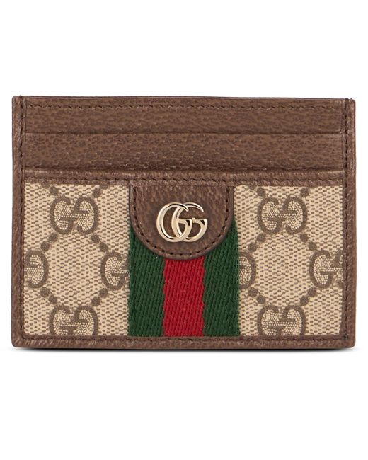 Gucci Brown Ophidia Card Holder