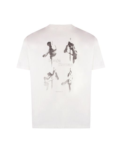 T-shirt girocollo in cotone di Our Legacy in White da Uomo