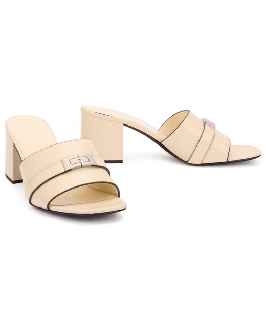 Tory Burch Natural Heeled Sandal