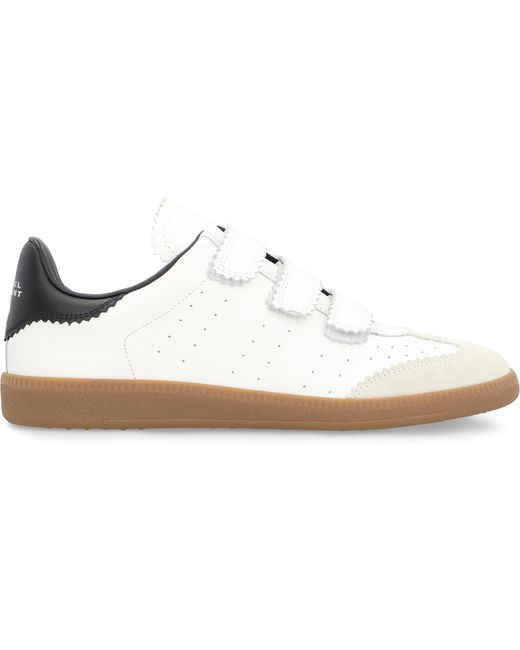 Sneakers low-top Beth in pelle di Isabel Marant in White