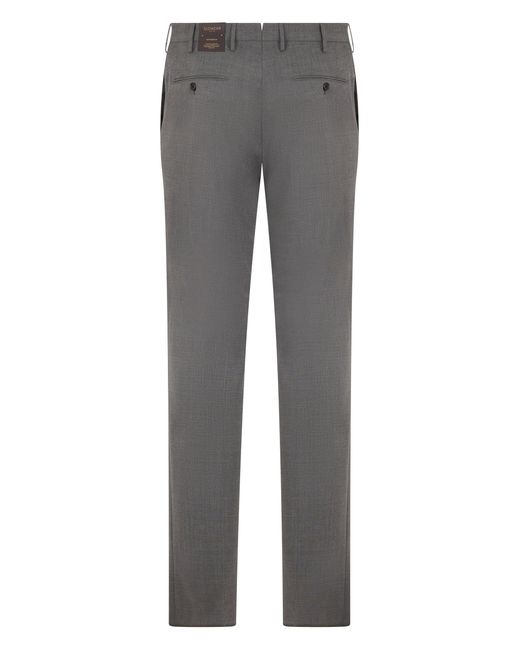 Slowear Gray Slim Fit Trousers for men