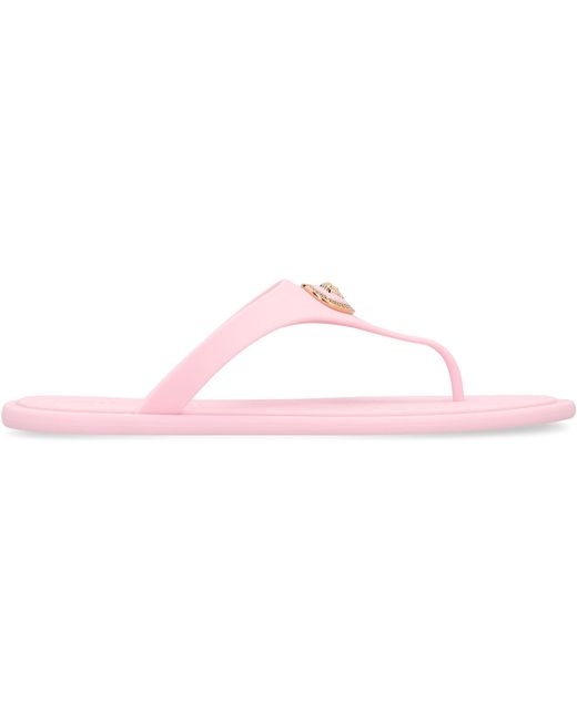 Versace Multicolor Alia Flat Rubber Sandals