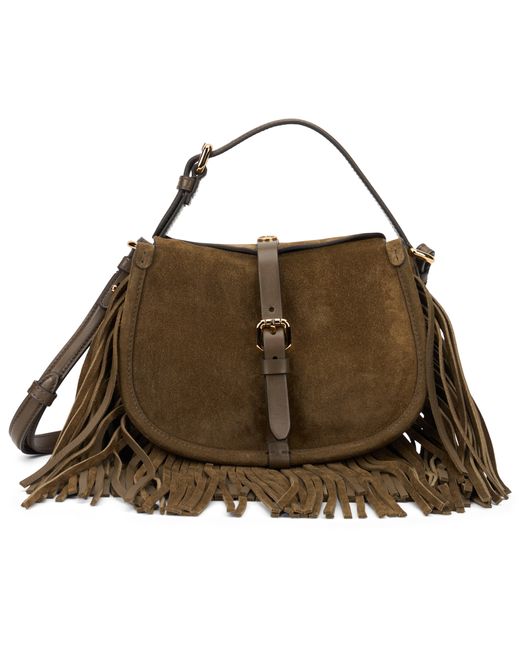 Etro Brown Fringe Shoulder Bag