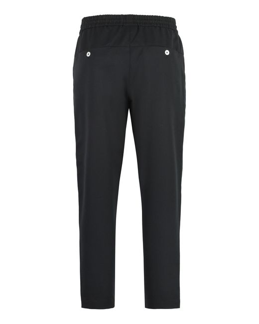 Drole de Monsieur Black Cropped Trousers for men