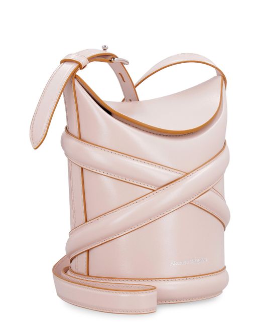 Alexander McQueen Leder The Curve Beuteltasche in Pink Damen Taschen Bucket Taschen und Geldbörsen 