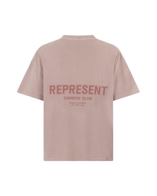Represent Pink T-Shirt Owners Club for men