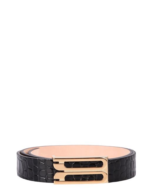 Victoria Beckham Black Jumbo Frame Belt