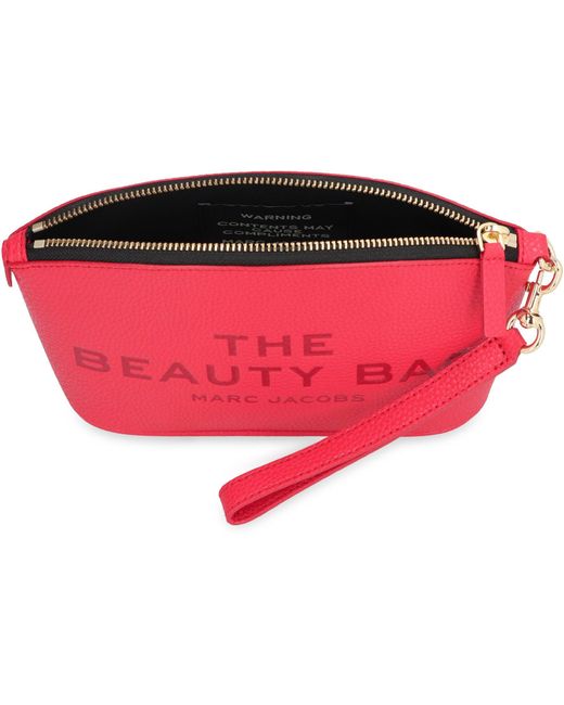 Marc Jacobs Red The Beautybag Leather