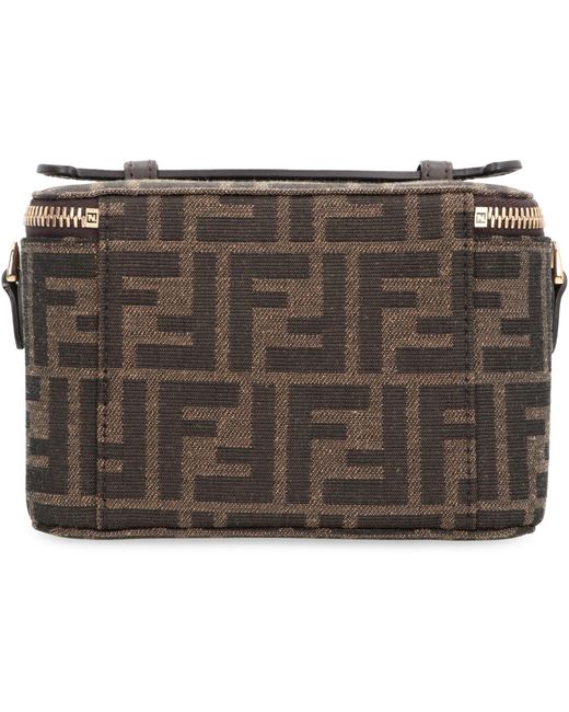 Fendi Gray Mini Vanity Handbag