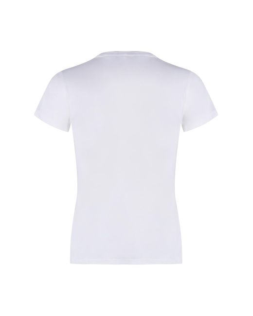 Calvin Klein White Logo Print T-Shirt