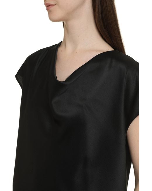 Vince Black Silk Blouse
