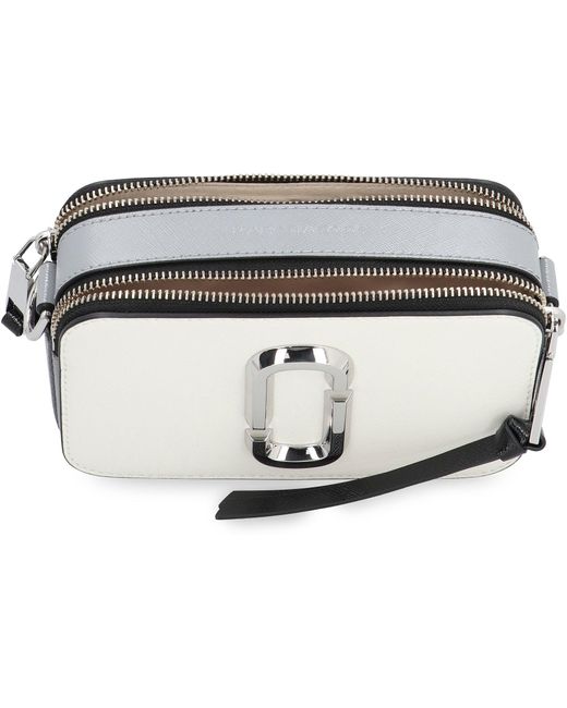 Marc Jacobs Gray The Snapshot Leather Camera Bag