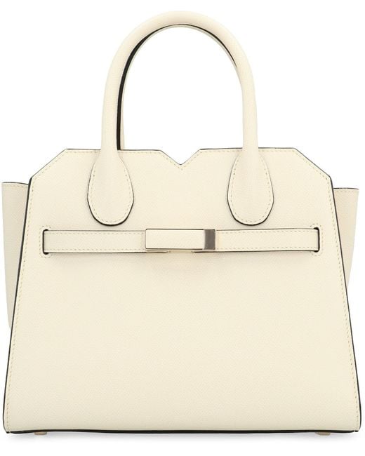 Valextra Natural Milano Mini Handbag
