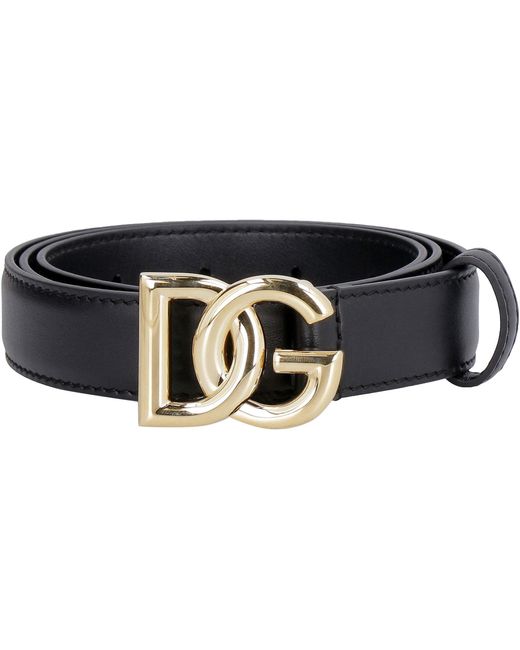 Cintura in pelle di Dolce & Gabbana in Black