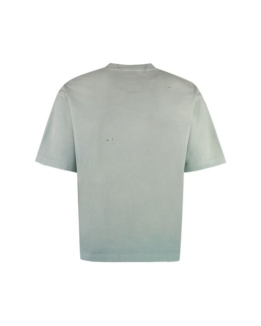 T-shirt girocollo in cotone di Maison Mihara Yasuhiro in Gray da Uomo