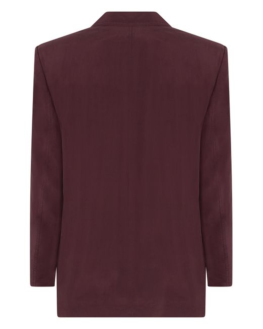 Saint Laurent Purple Double-Breasted Blazer