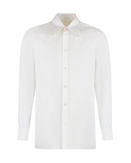 Camicia in cotone di Maison Margiela in White da Uomo