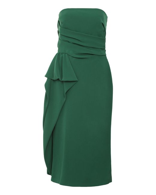 Max Mara Green Acceso Corset Dress