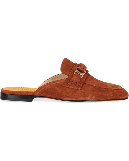 Doucal's Brown Suede Mules