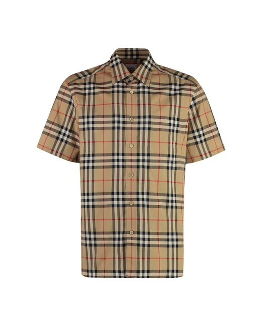 Burberry Natural Regular Checks Shirt for men