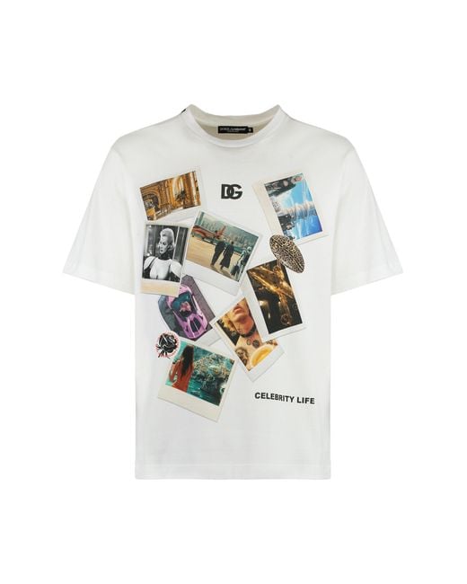 Dolce & Gabbana White T-Shirt for men
