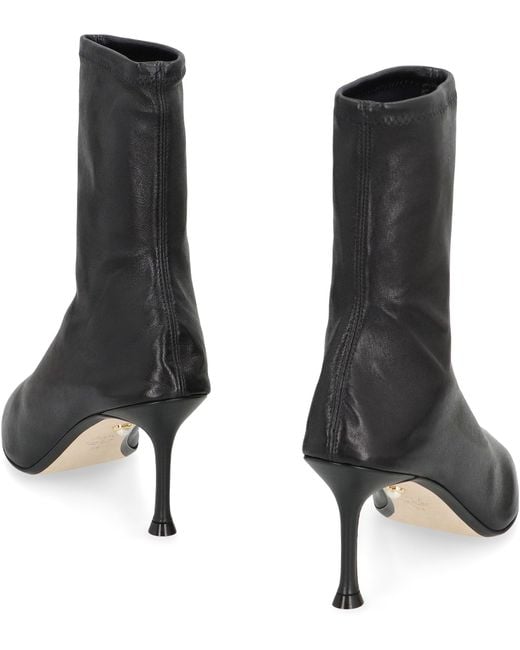 ALEVI Black Etienne Leather Ankle Boots