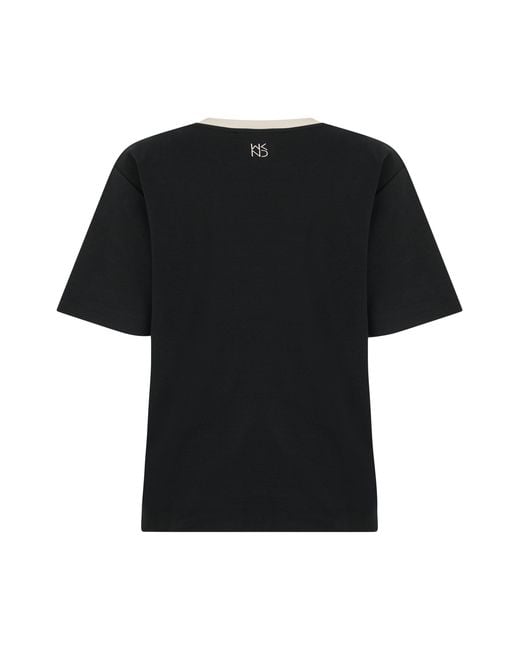 Weekend by Maxmara Black Crew Neck T-Shirt
