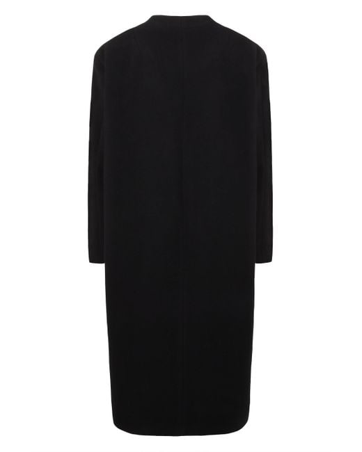 Isabel Marant Black Single-Breasted Wool Coat