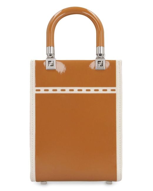 Fendi Brown Mini Sunshine Handbag