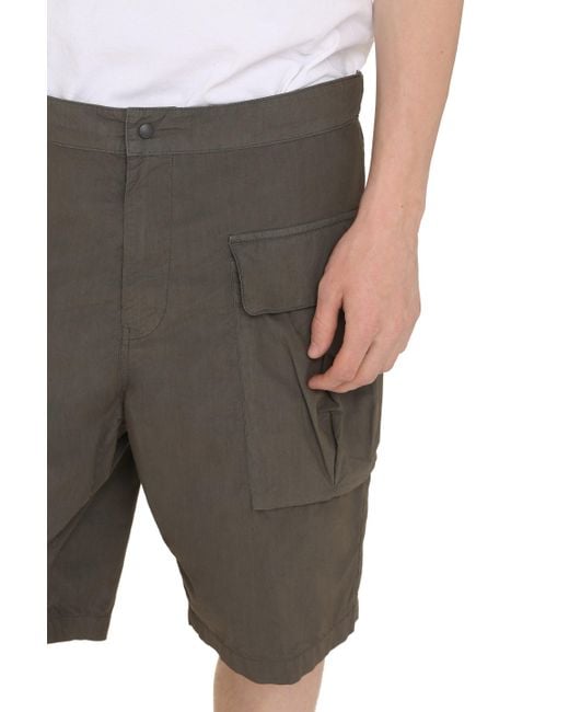 Aspesi Gray Solid Shorts for men