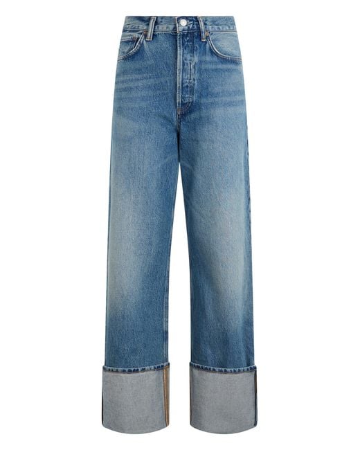 Jeans Con Risvolti di Agolde in Blue