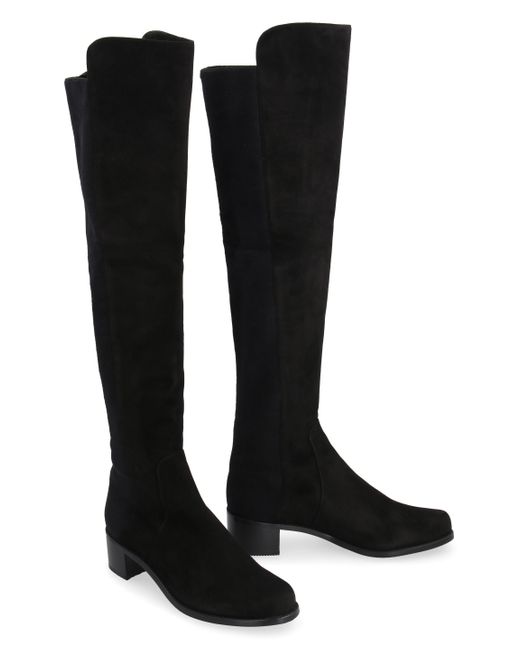 Stuart Weitzman Leather Boots in Black - Save 78% - Lyst