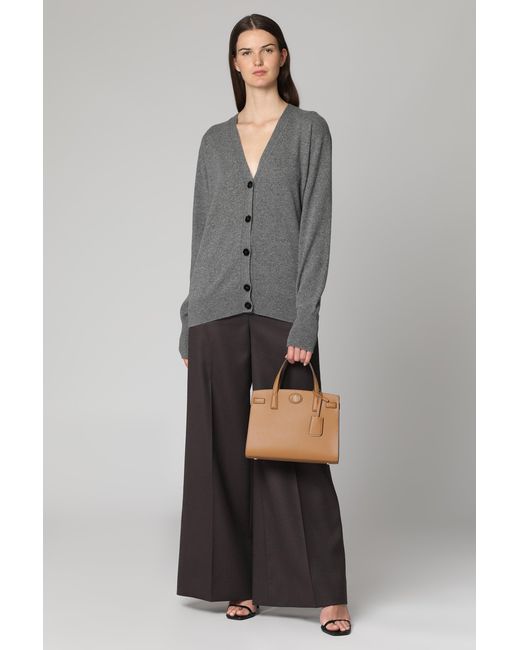 Jil Sander Gray Cashmere Cardigan