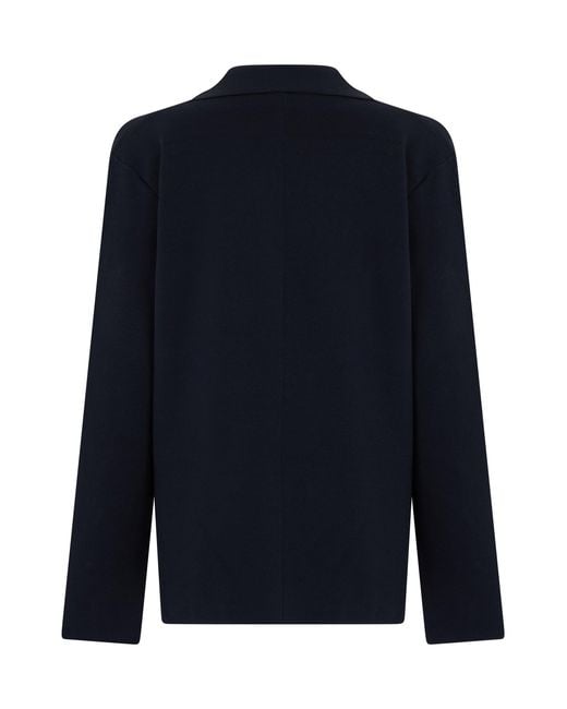 Slowear Blue Cotton Double-Breasted Jacket for men