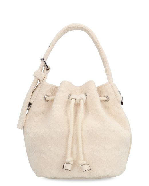 Mini borsa Terry a secchiello di Tory Burch in Natural