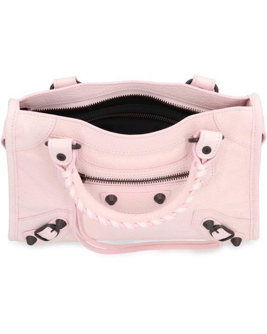 Balenciaga Pink Le City Mini Leather Bag